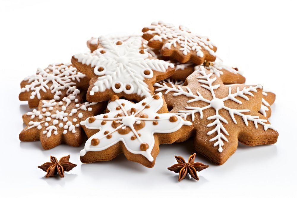 Chrismas cookies gingerbread dessert icing. AI generated Image by rawpixel.