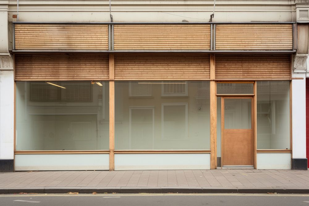 Empty shop door architecture building. AI generated Image by rawpixel.