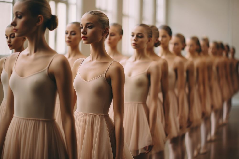 Diverse girls are dancing ballet adult dance entertainment. AI generated Image by rawpixel.