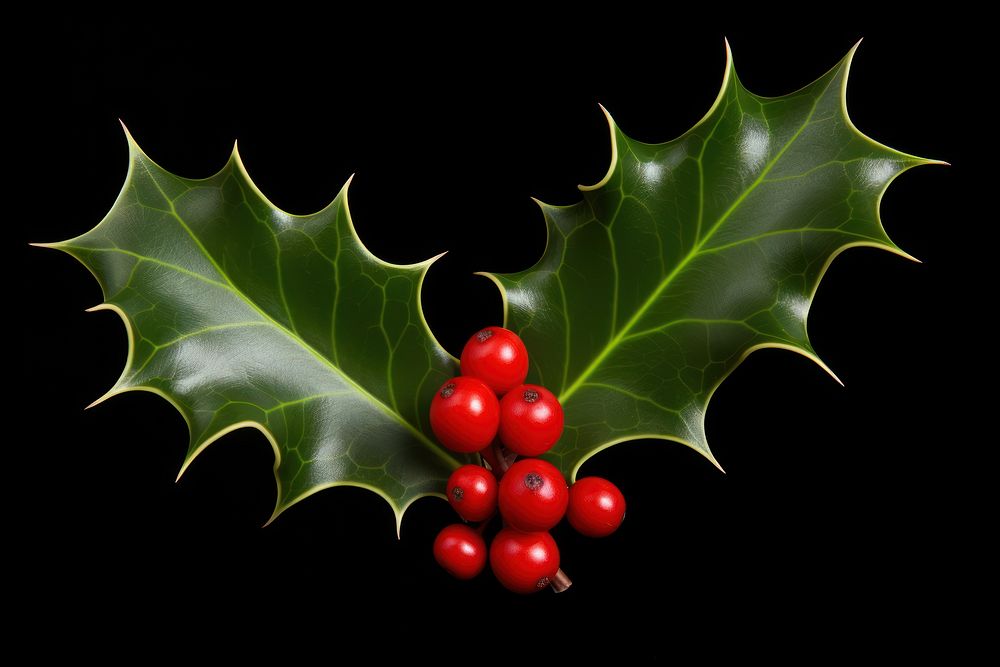 Holly leaf plant tree food. AI generated Image by rawpixel.