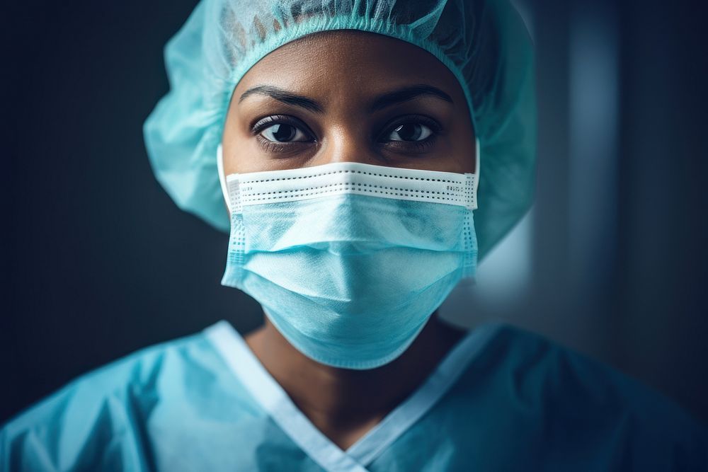 Surgeon doctor surgical mask protection. AI generated Image by rawpixel.