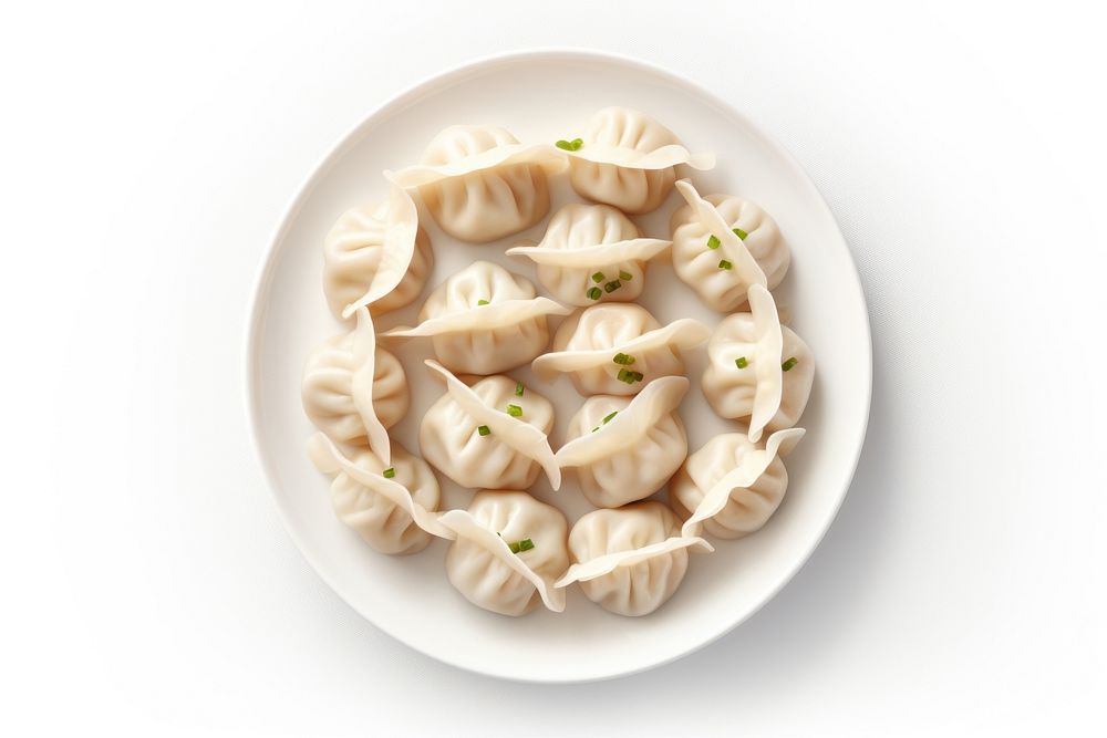 Chinese dumpling Chinese new year dish pasta. AI generated Image by rawpixel.