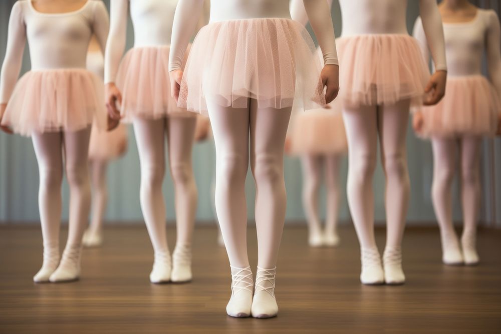 Ballet dance class leotard dancing skirt. AI generated Image by rawpixel.