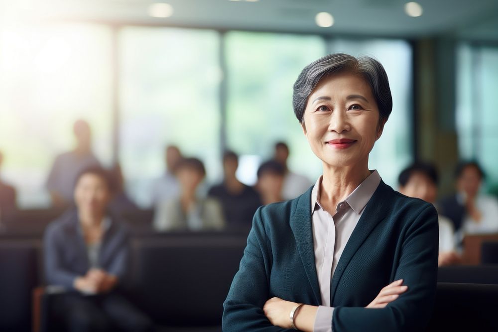 Female adult happiness executive. AI generated Image by rawpixel.