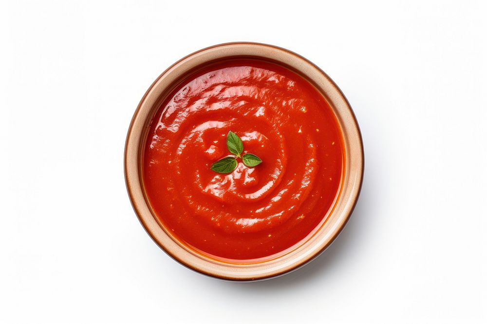 Sauce dish food bowl white background. AI generated Image by rawpixel.