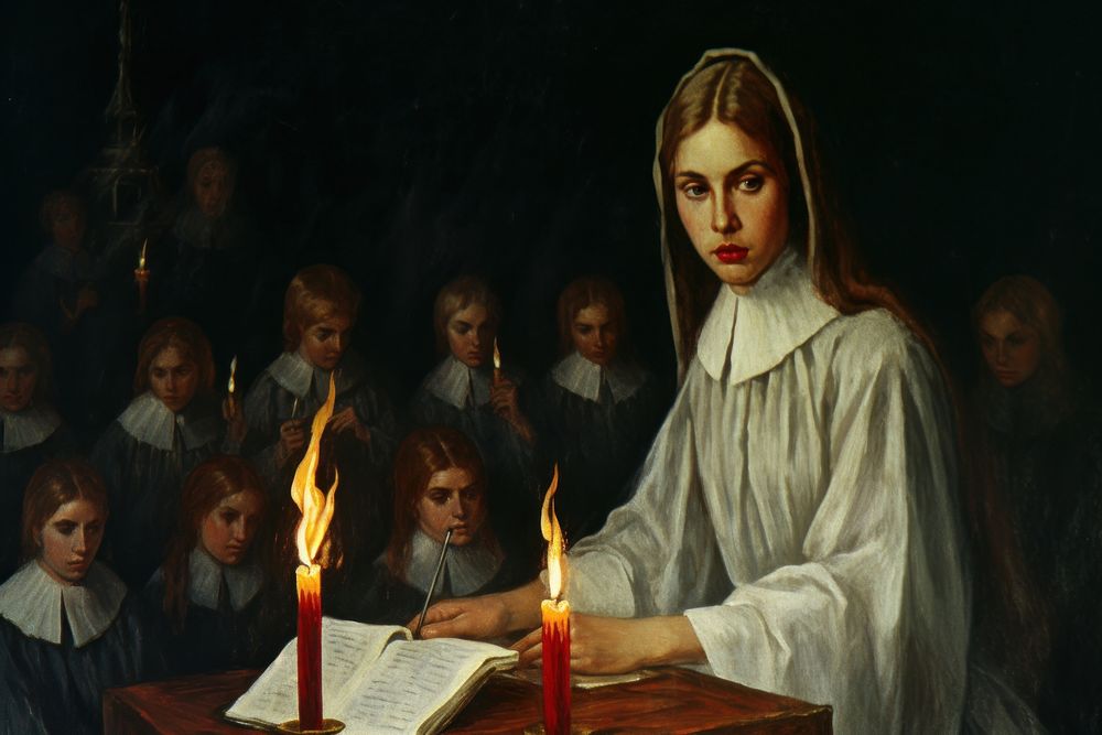 Salem Witch Trial Painting Architecture Free Photo Illustration   CHJpdmF0ZS9sci9pbWFnZXMvd2Vic2l0ZS8yMDIzLTExL3Jhd3BpeGVsb2ZmaWNlMThfdmludGFnZV9wYWludGluZ19vZl9hX3NhbGVtX3dpdGNoX3RyaWFsX2luX3RoZV80NDRiODE1Yy04OTFiLTQxYmYtOGM0OS01NTc0Nzc1ODY1ZDJfMS5qcGc 