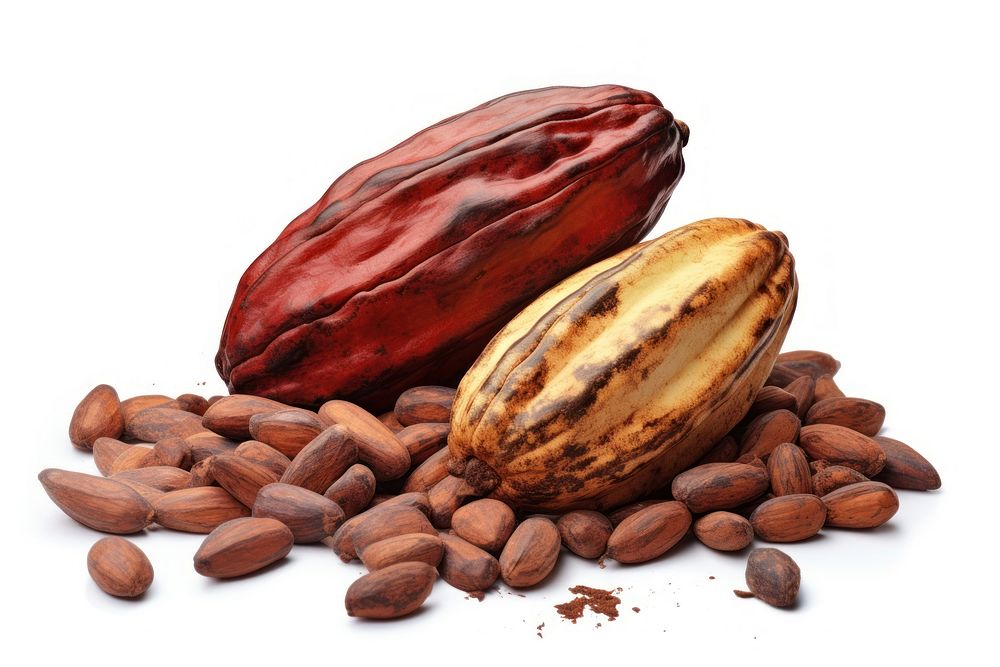 Dessert cocoa food white background. AI generated Image by rawpixel.