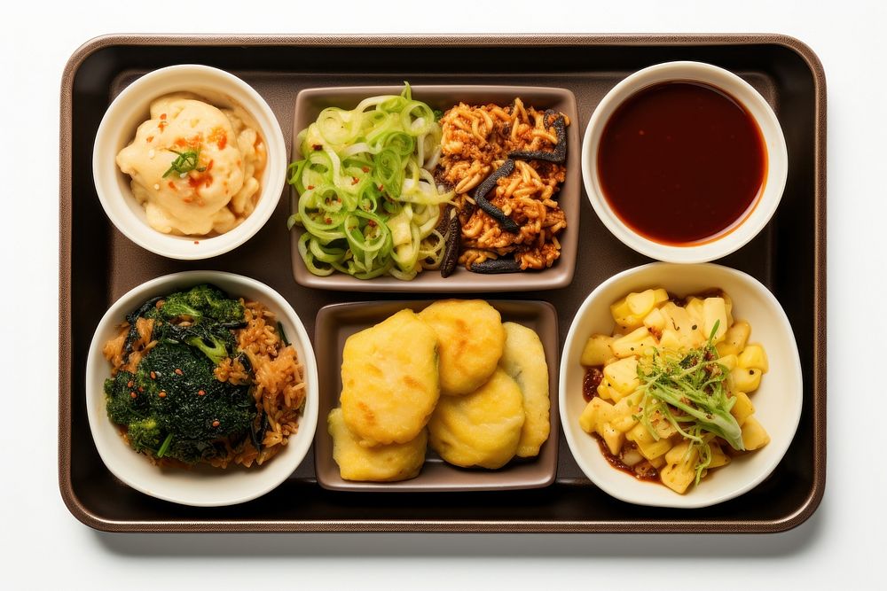 A taiwanese meal tray lunch food dish. AI generated Image by rawpixel.