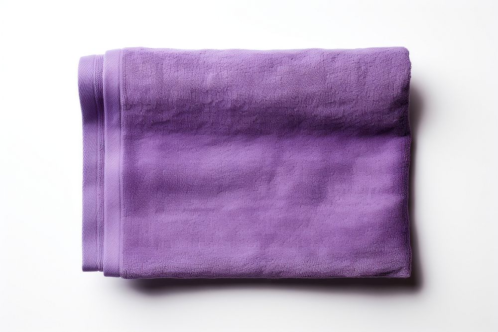 A towel purple white background rectangle. AI generated Image by rawpixel.