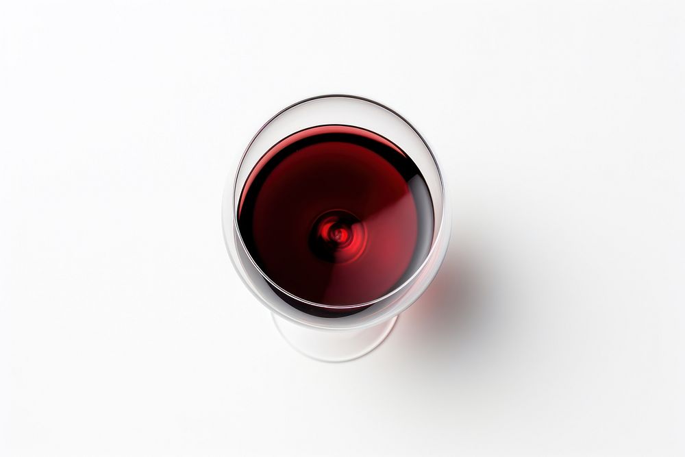 A wine glass drink white background refreshment. AI generated Image by rawpixel.