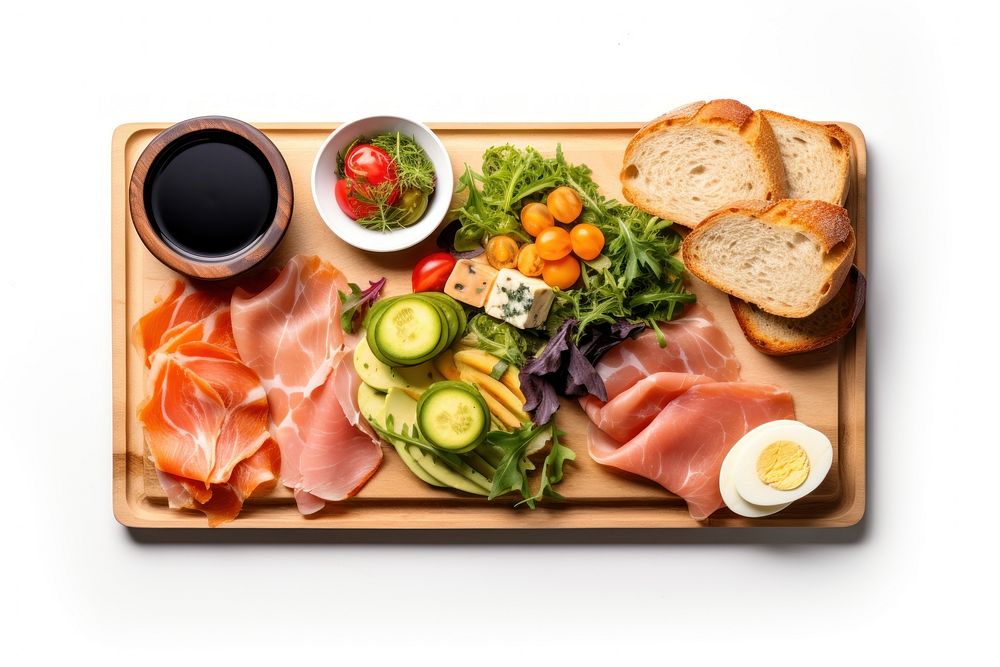 A brunch tray lunch bread food. AI generated Image by rawpixel.