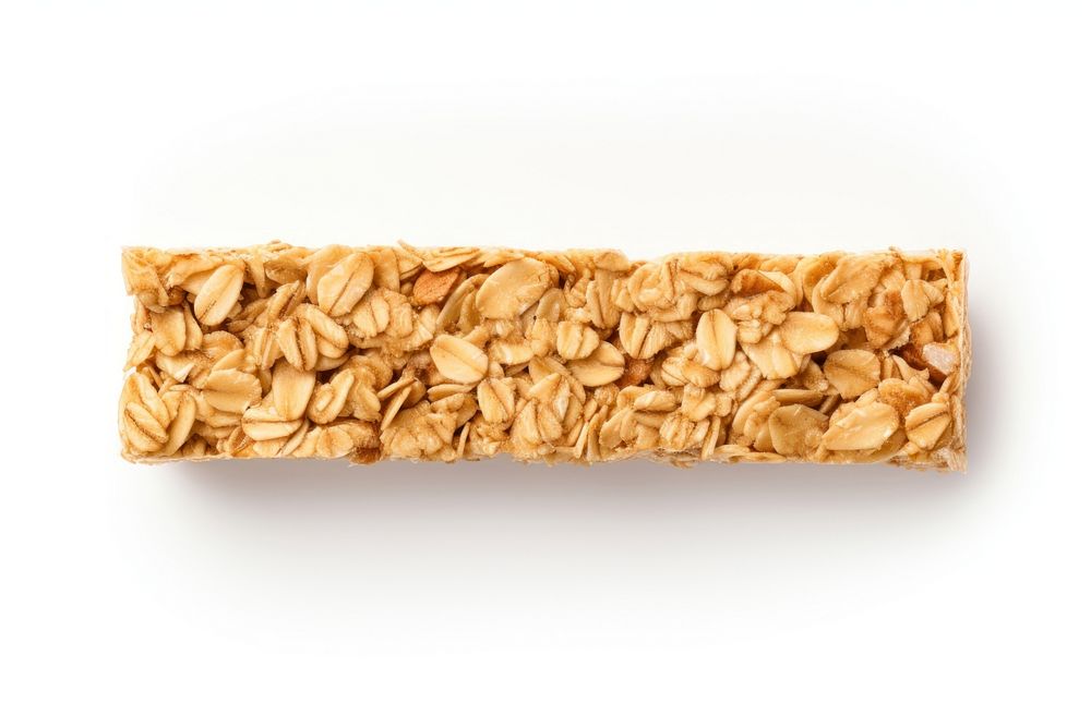 A cereal bar granola food white background. AI generated Image by rawpixel.