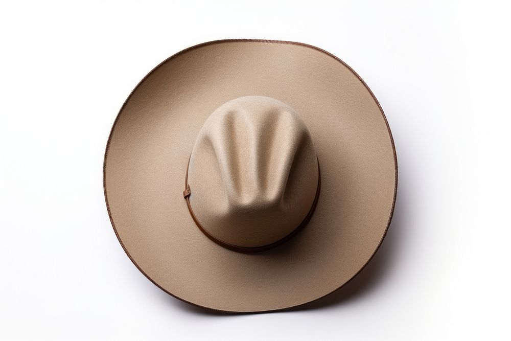 A cowboy hat sombrero white background simplicity. AI generated Image by rawpixel.