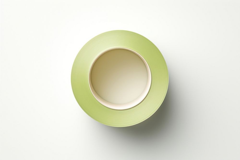 A green tape roll cup mug white background. AI generated Image by rawpixel.