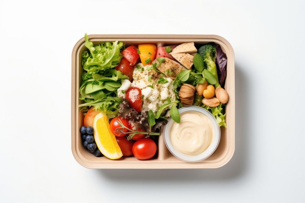 A meal box lunch plate food. AI generated Image by rawpixel.