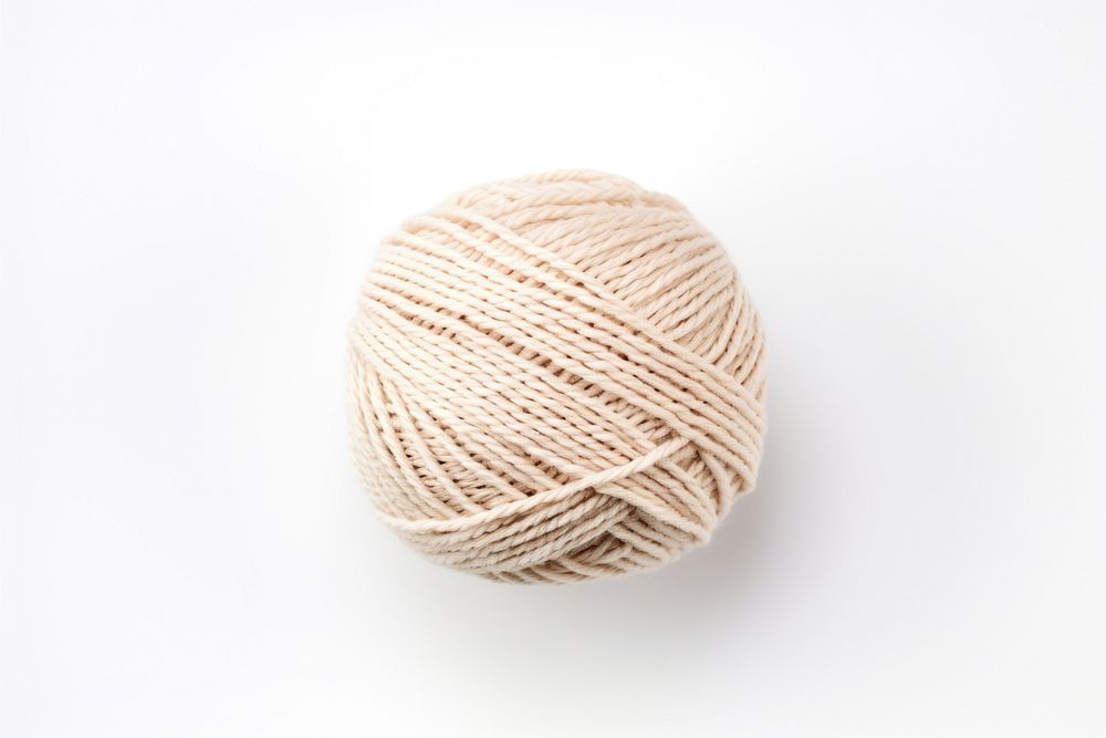 A mini knit scaft white wool white background. 