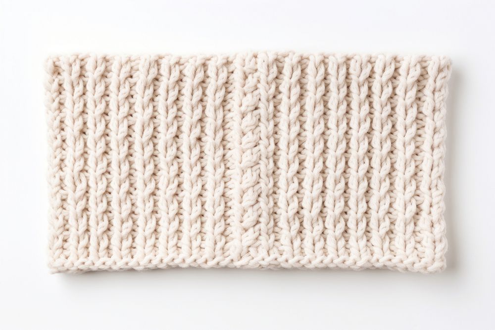 A mini knit scaft sweater white background material. AI generated Image by rawpixel.