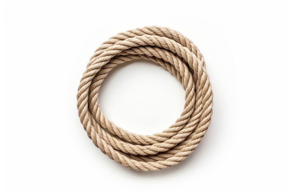 A mini 1m rope white background durability complexity. AI generated Image by rawpixel.
