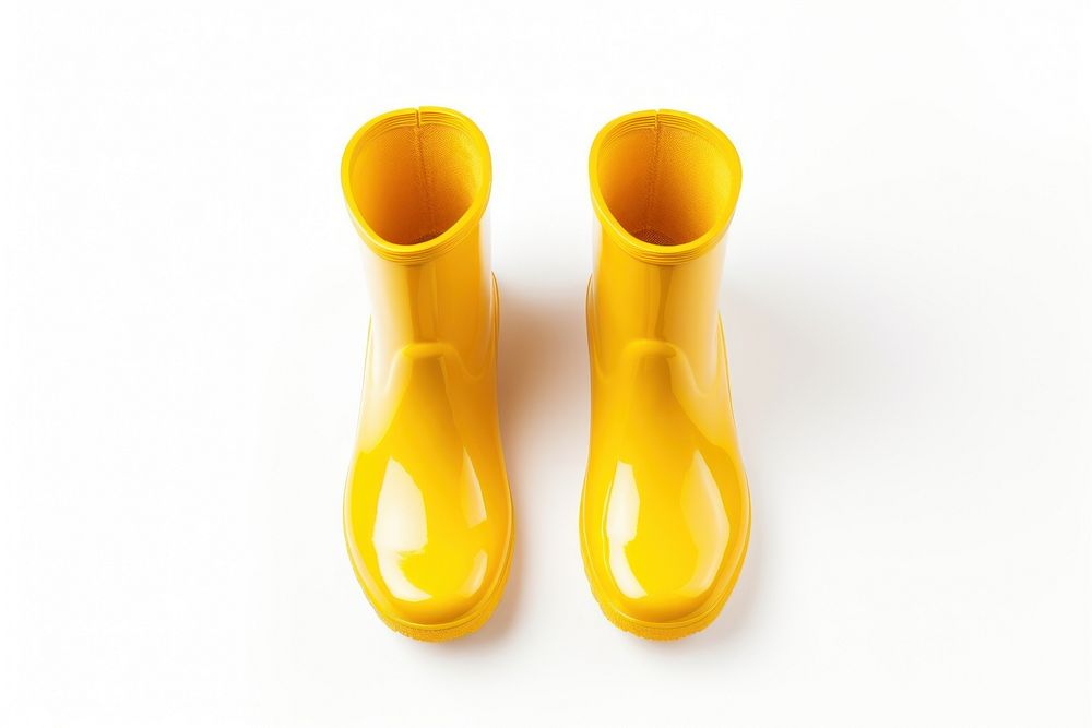 Yellow pair white background simplicity. AI generated Image by rawpixel.