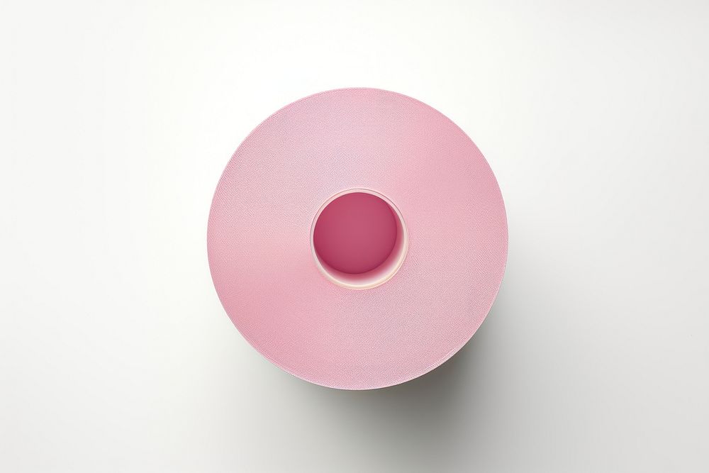 A pink tape roll simplicity lighting circle. AI generated Image by rawpixel.