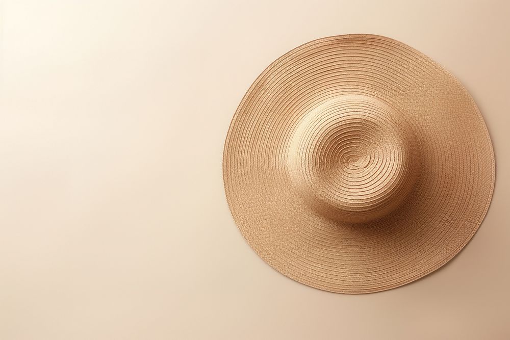 A rattan hat sombrero headwear clothing. AI generated Image by rawpixel.