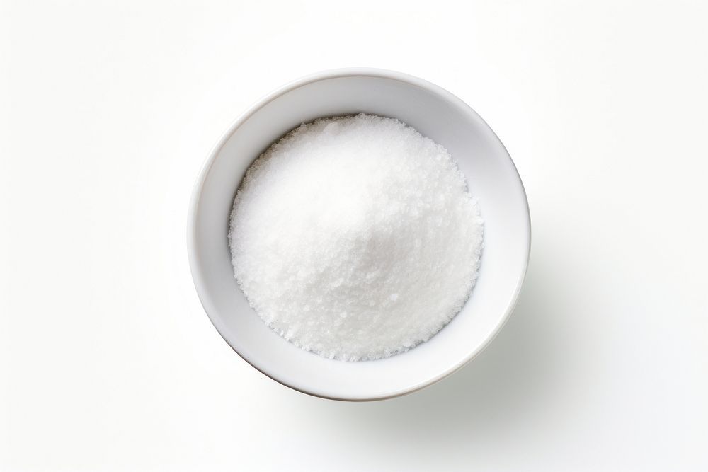 A small salt bowl white white background freshness. AI generated Image by rawpixel.