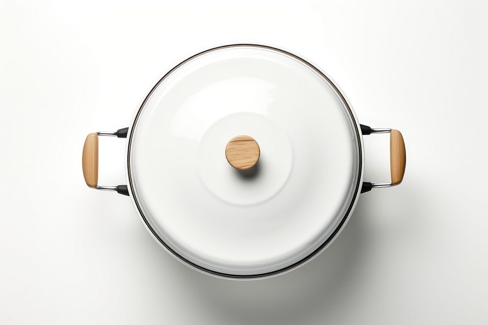 A stove pot white background electronics headphones. AI generated Image by rawpixel.