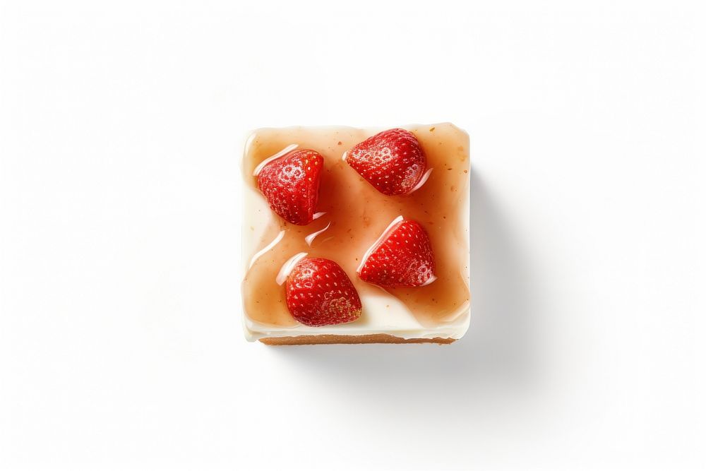 A strawberry cake dessert fruit food. AI generated Image by rawpixel.