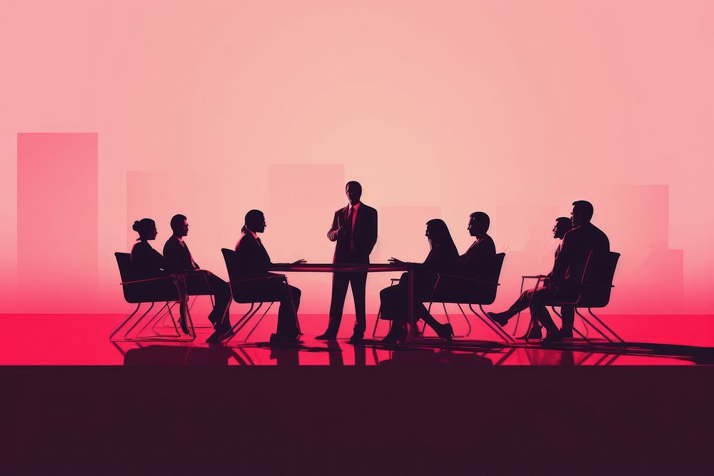 Business team meeting adult chair. AI generated Image by rawpixel.