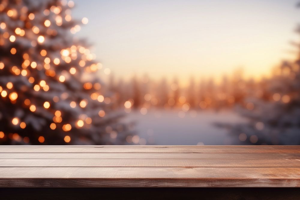 Empty woooden christmas tree outdoors. AI generated Image by rawpixel.