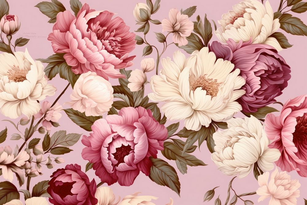 Floral classic seamless pattern flower | Premium Photo Illustration ...