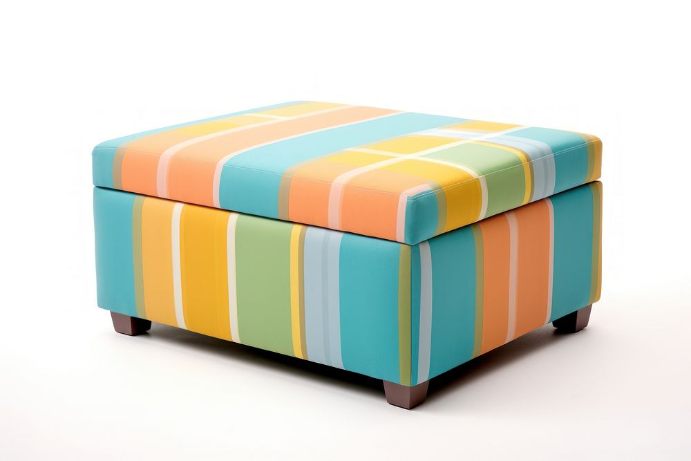 Kid storage ottoman furniture white background relaxation. AI generated Image by rawpixel.