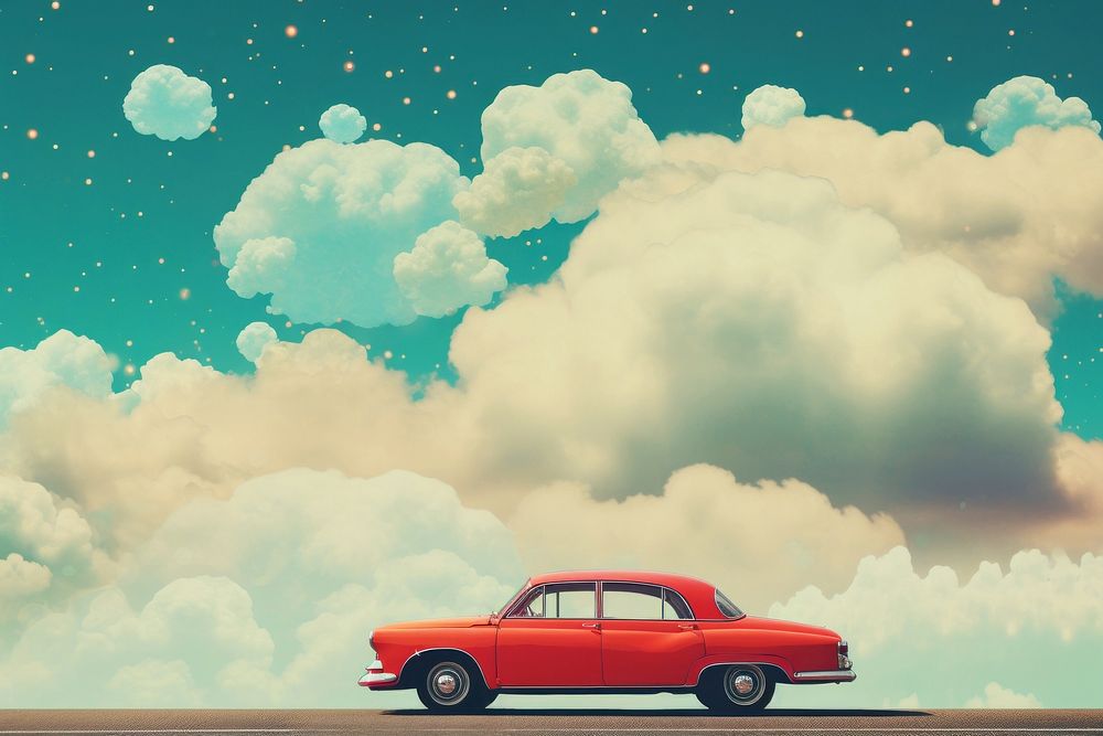 PNG Car vehicle cloud sky. AI generated Image by rawpixel.