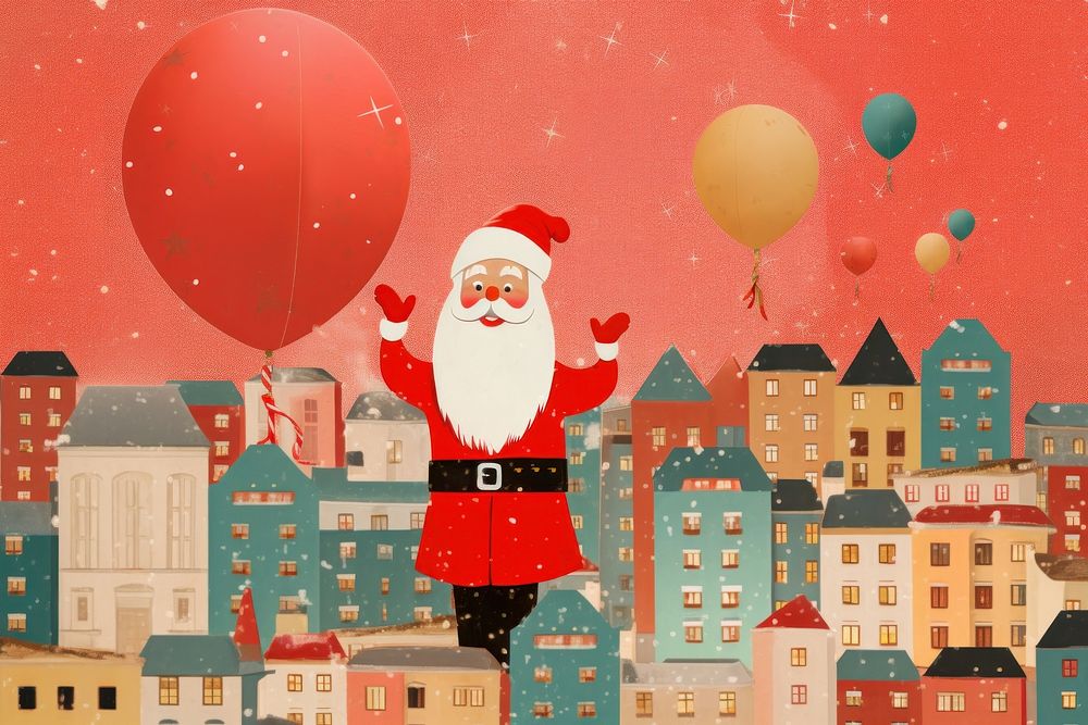 PNG Christmas balloon fun architecture. AI generated Image by rawpixel.