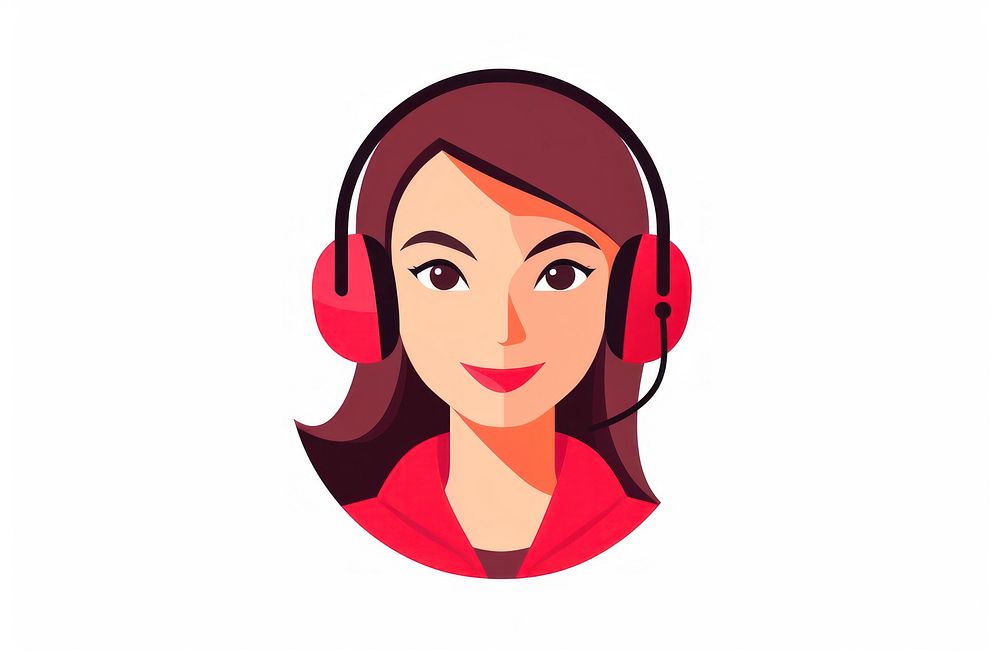 A customer service staff headphones portrait headset. AI generated Image by rawpixel.
