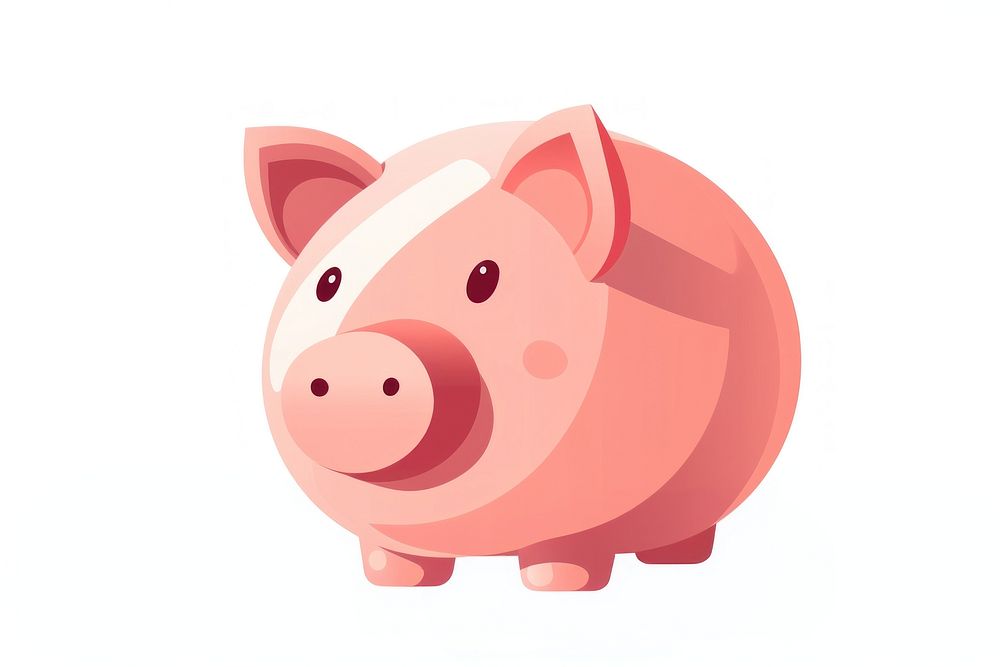 A piggy pink bank mammal investment retirement. AI generated Image by rawpixel.