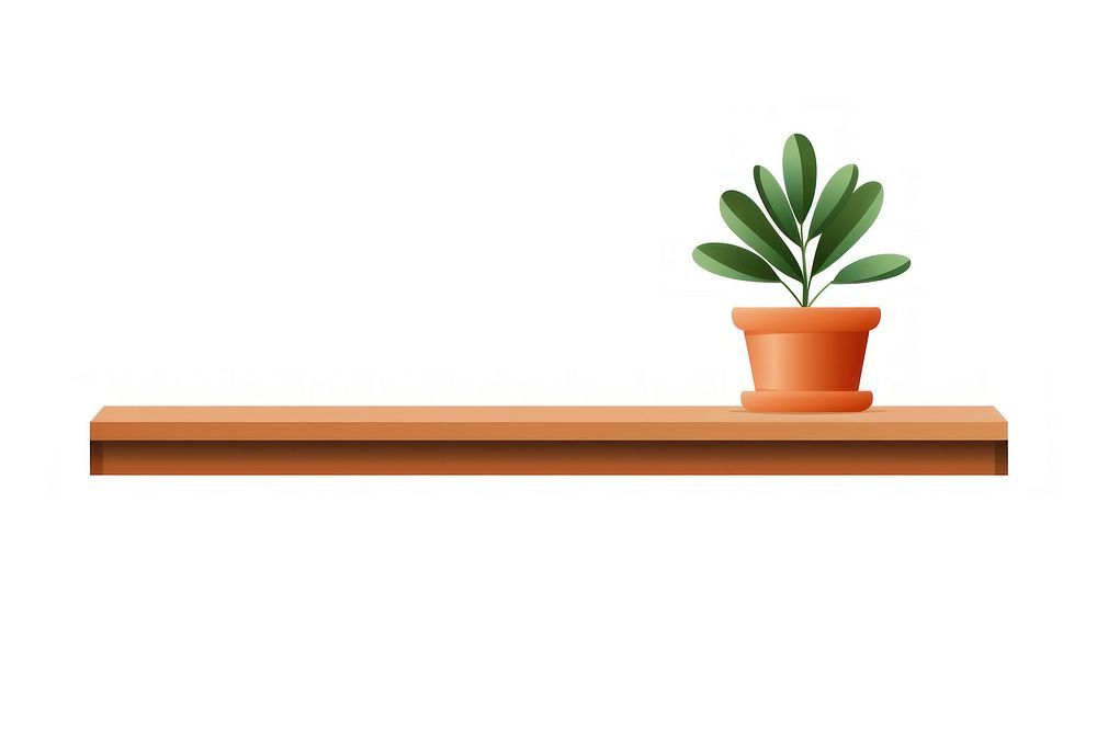 A wooden shelf windowsill plant vase. AI generated Image by rawpixel.