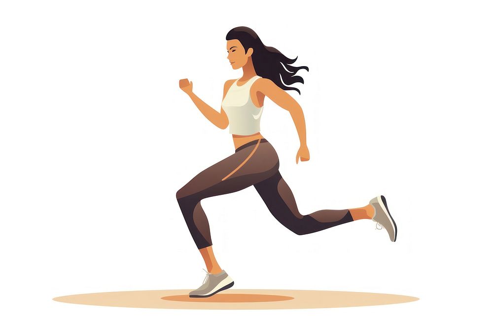 Woman exercising running jogging adult. AI generated Image by rawpixel.
