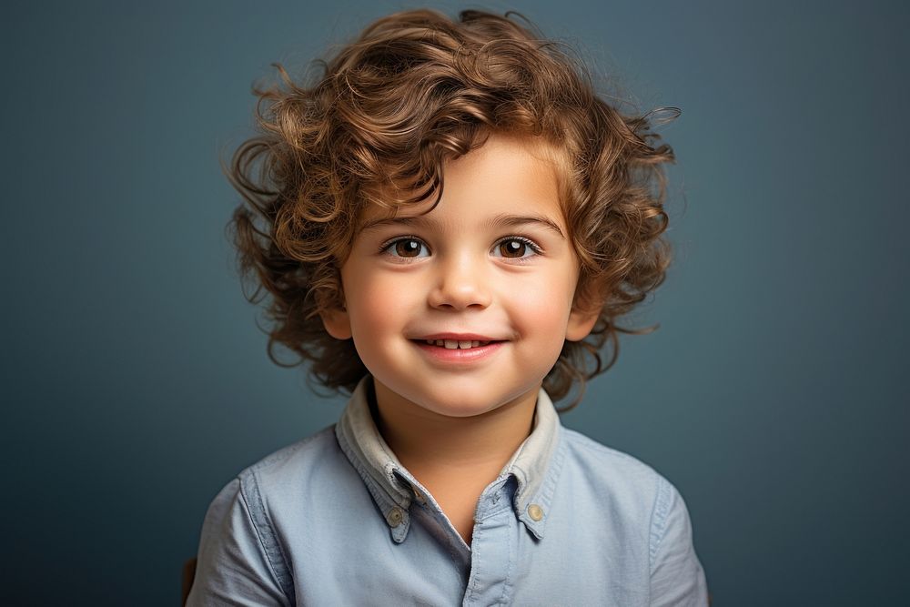 Portrait smiling child smile. AI generated Image by rawpixel.