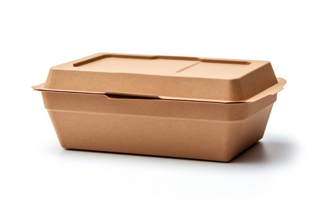 A Craft open brown eco box cardboard carton food. AI generated Image by rawpixel.