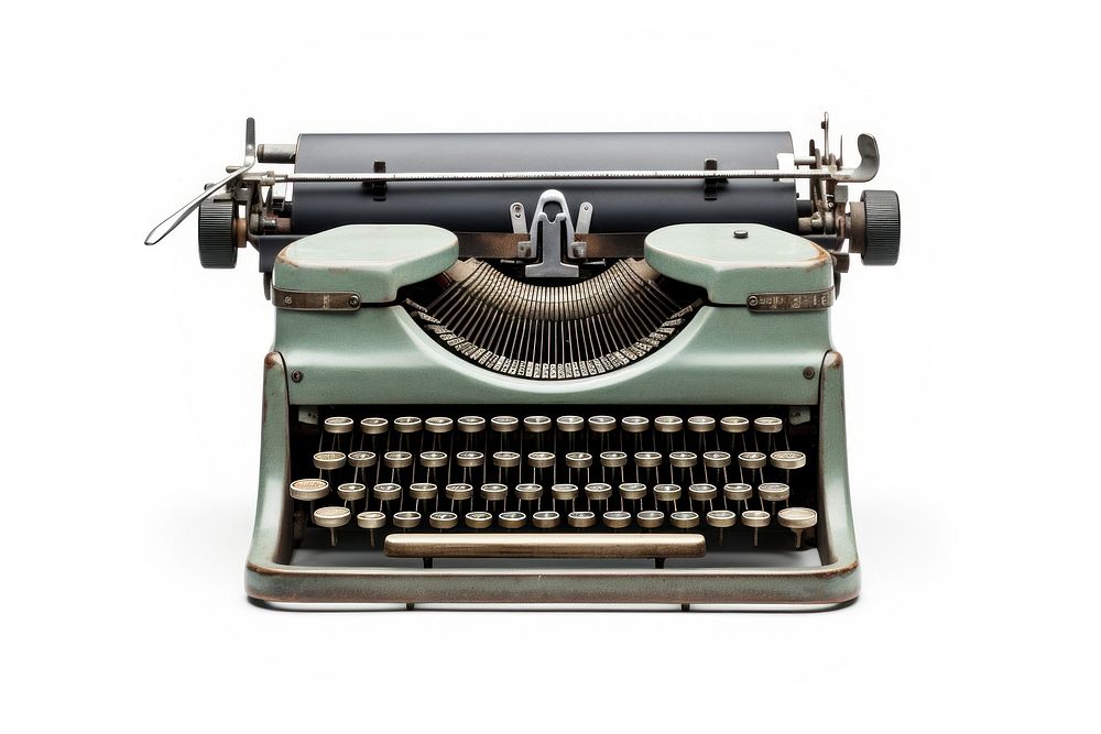 A Vintage Typewriter typewriter machine white background. AI generated Image by rawpixel.