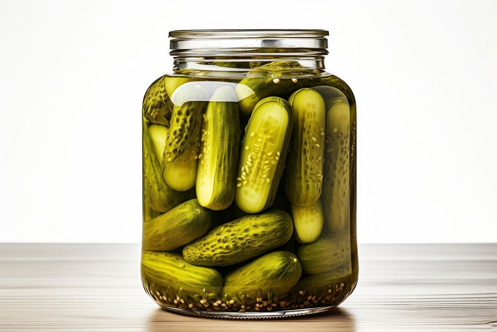 Pickled cucumbers pickle food jar. AI generated Image by rawpixel.