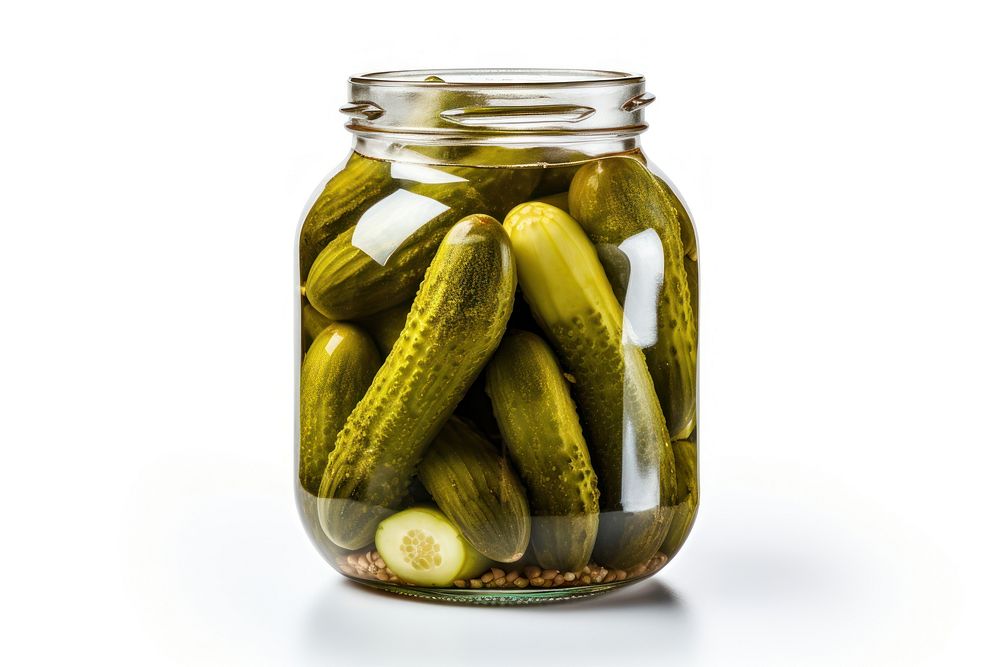 Pickled cucumbers jar pickle plant. AI generated Image by rawpixel.