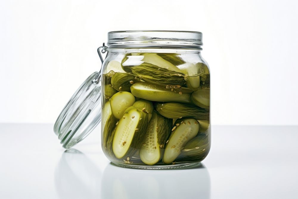 Pickled cucumbers jar pickle food. AI generated Image by rawpixel.