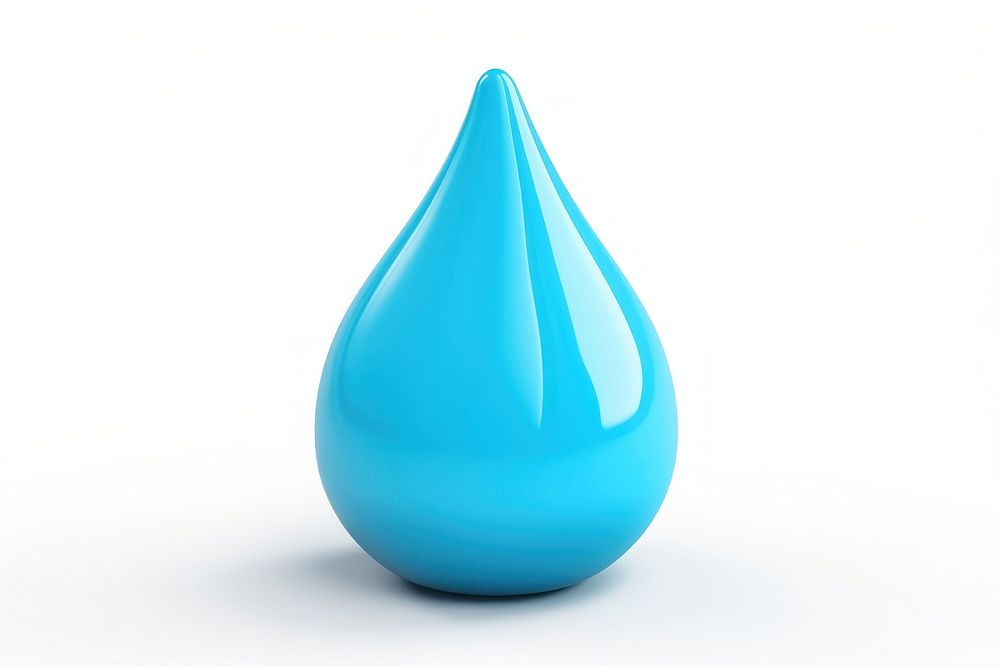 Water drop turquoise shape vase. AI generated Image by rawpixel.