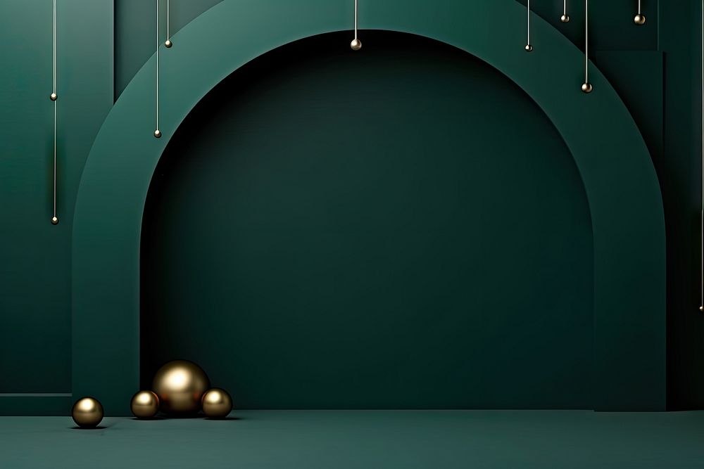 Christmas product backdrop lighting luxury green. AI generated Image by rawpixel.