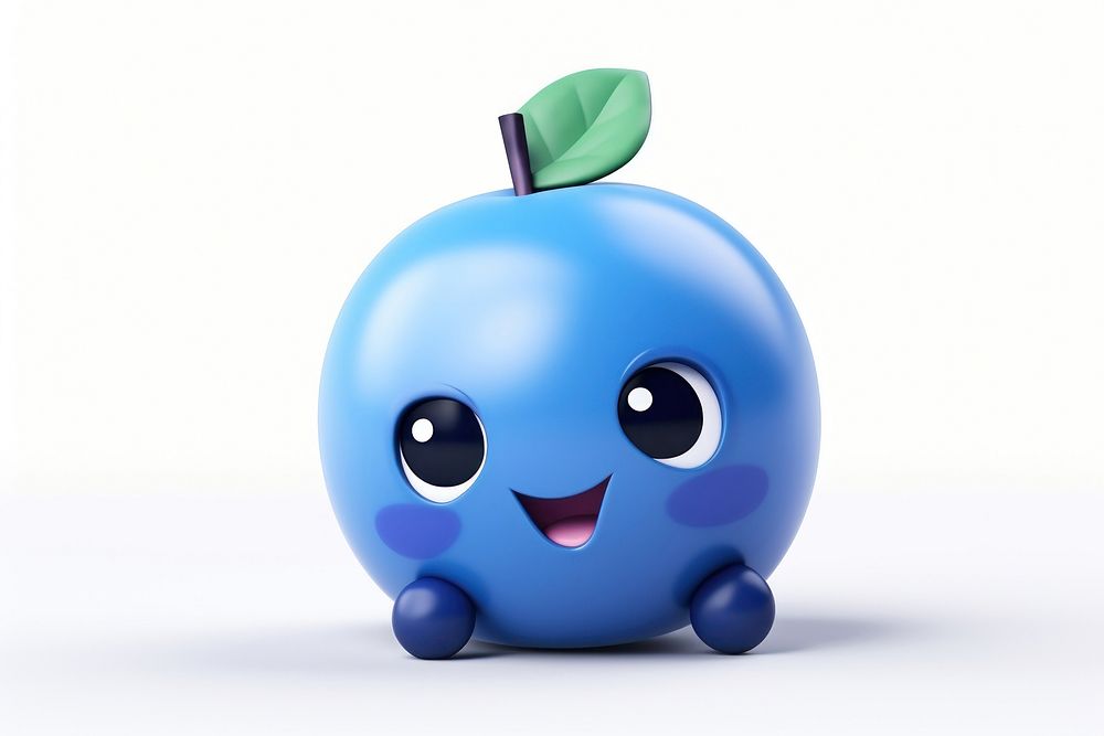 Blue berry fruit cute food. AI generated Image by rawpixel.