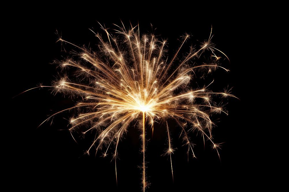 Happy new year fireworks sparkler outdoors. AI generated Image by rawpixel.