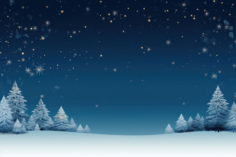 Christmas tree snow backgrounds. AI generated Image by rawpixel.
