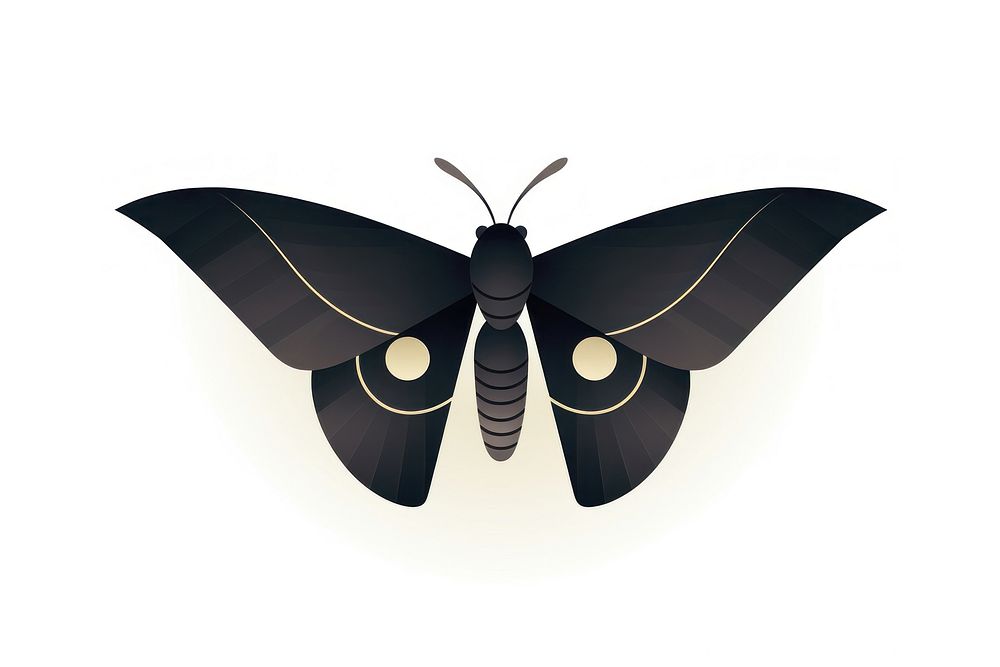 Moth butterfly insect animal. AI generated Image by rawpixel.